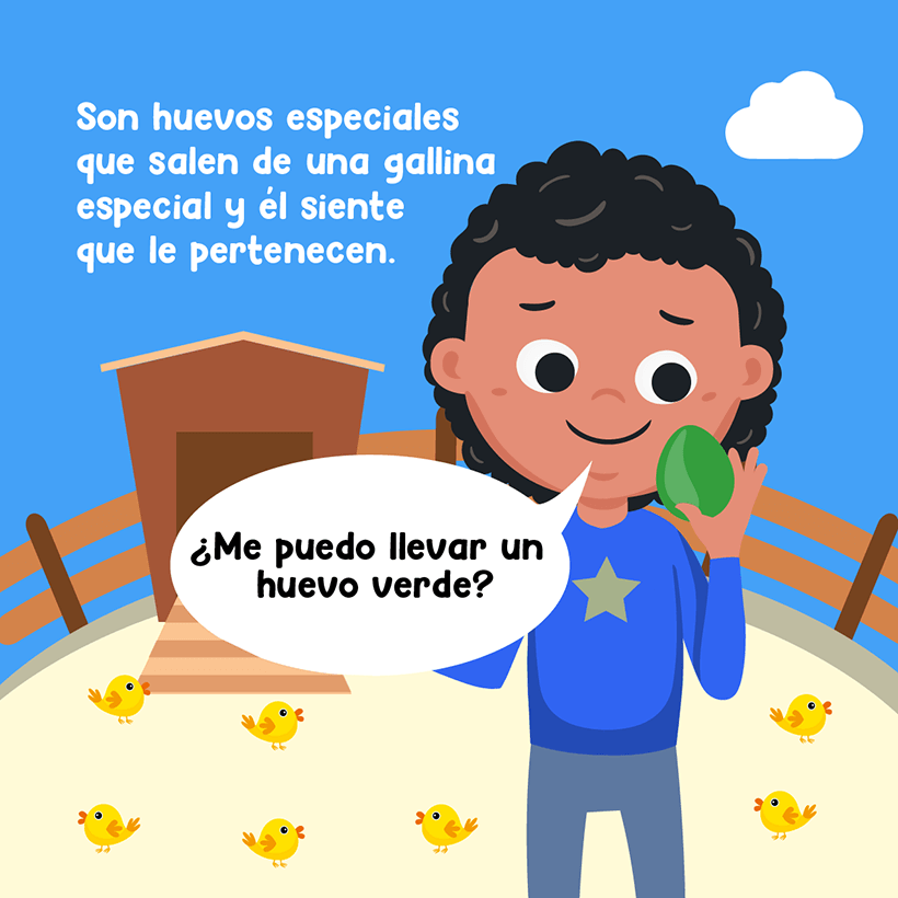 Gallina de patas verdes